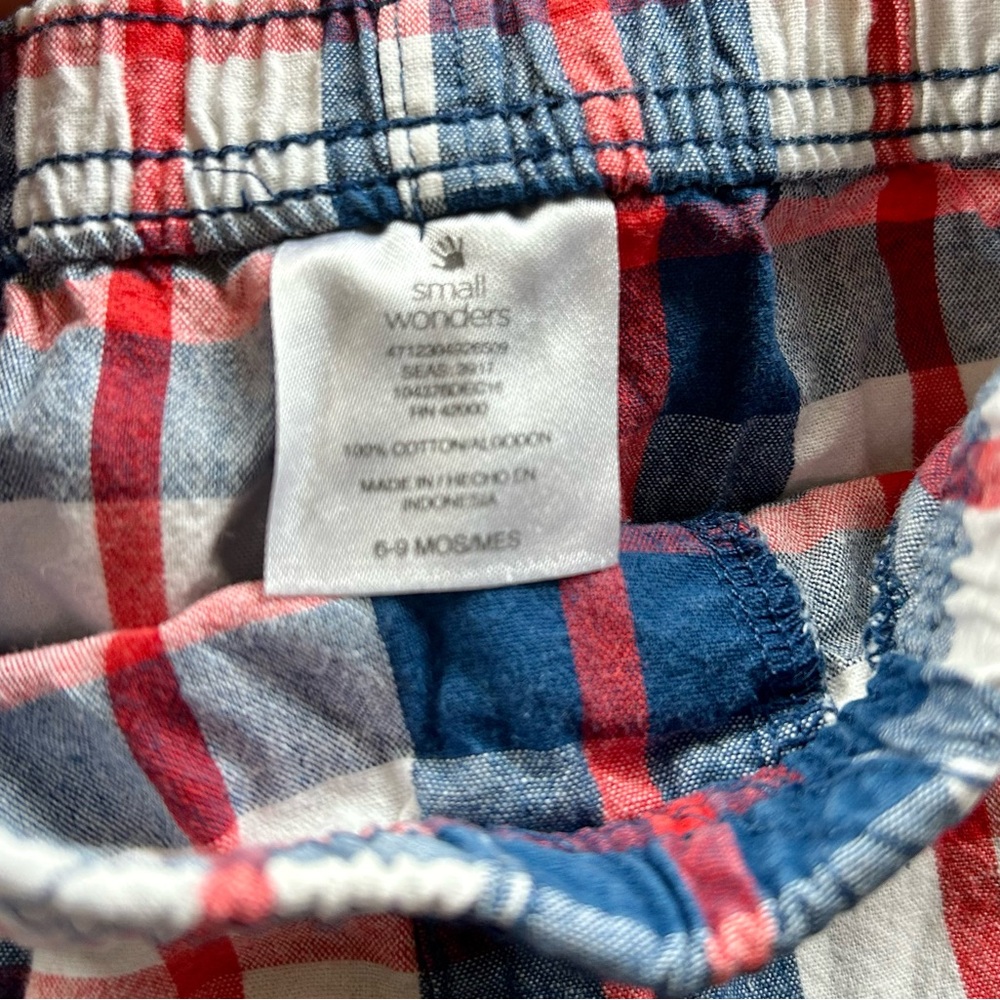 Mixed Kids Shorts Collection - Blue, Gray, Plaid size 6-9 Months - Picture 3 of 7